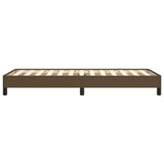 Estructura de cama sin colchón tela marrón oscuro 90x190 cm v7327 - Vetonek