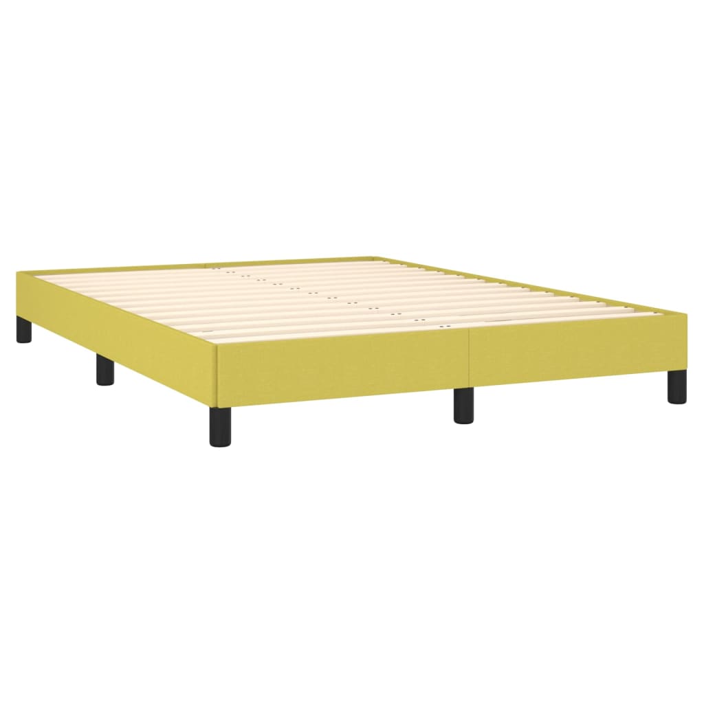 Estructura de cama sin colchón tela verde 140x190 cm vidaXL