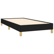 Estructura de cama sin colchón tela negro 90x190 cm - Vetonek