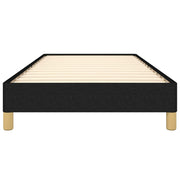 Estructura de cama sin colchón tela negro 90x190 cm - Vetonek