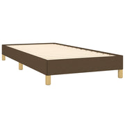 Estructura de cama sin colchón tela marrón oscuro 90x190 cm v8300 - Vetonek