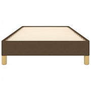Estructura de cama sin colchón tela marrón oscuro 90x190 cm v8300 - Vetonek
