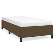 Vetonek Estructura de cama sin colchón tela marrón oscuro 90x190 cm