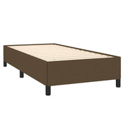 Estructura de cama sin colchón tela marrón oscuro 90x190 cm v0785 - Vetonek