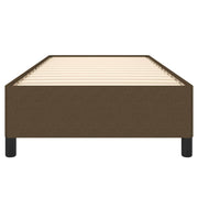 Estructura de cama sin colchón tela marrón oscuro 90x190 cm v0785 - Vetonek