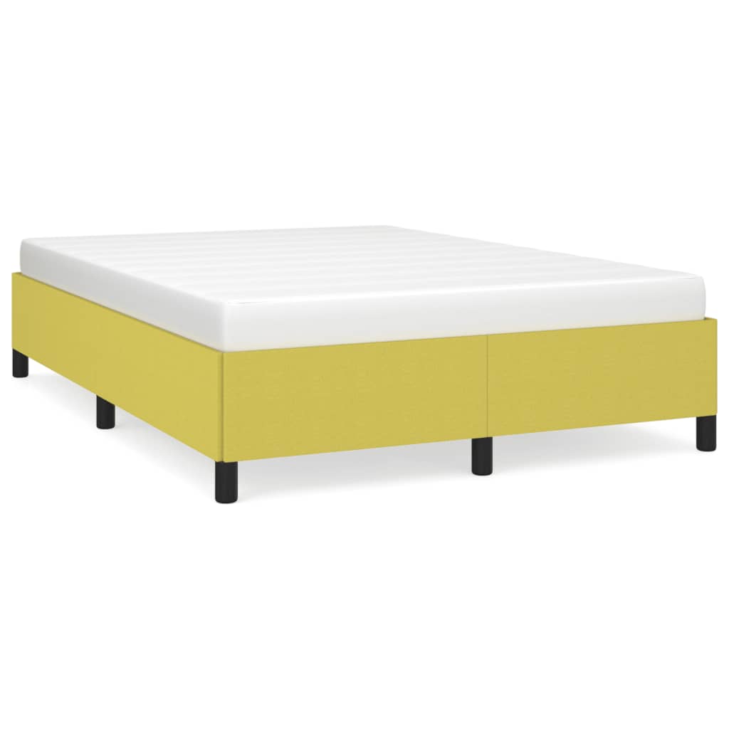 Estructura de cama sin colchón tela verde 140x190 cm vidaXL