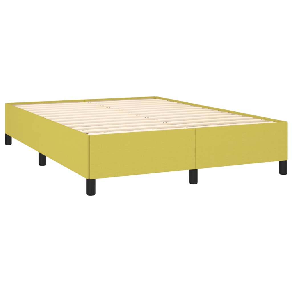 Estructura de cama sin colchón tela verde 140x190 cm vidaXL