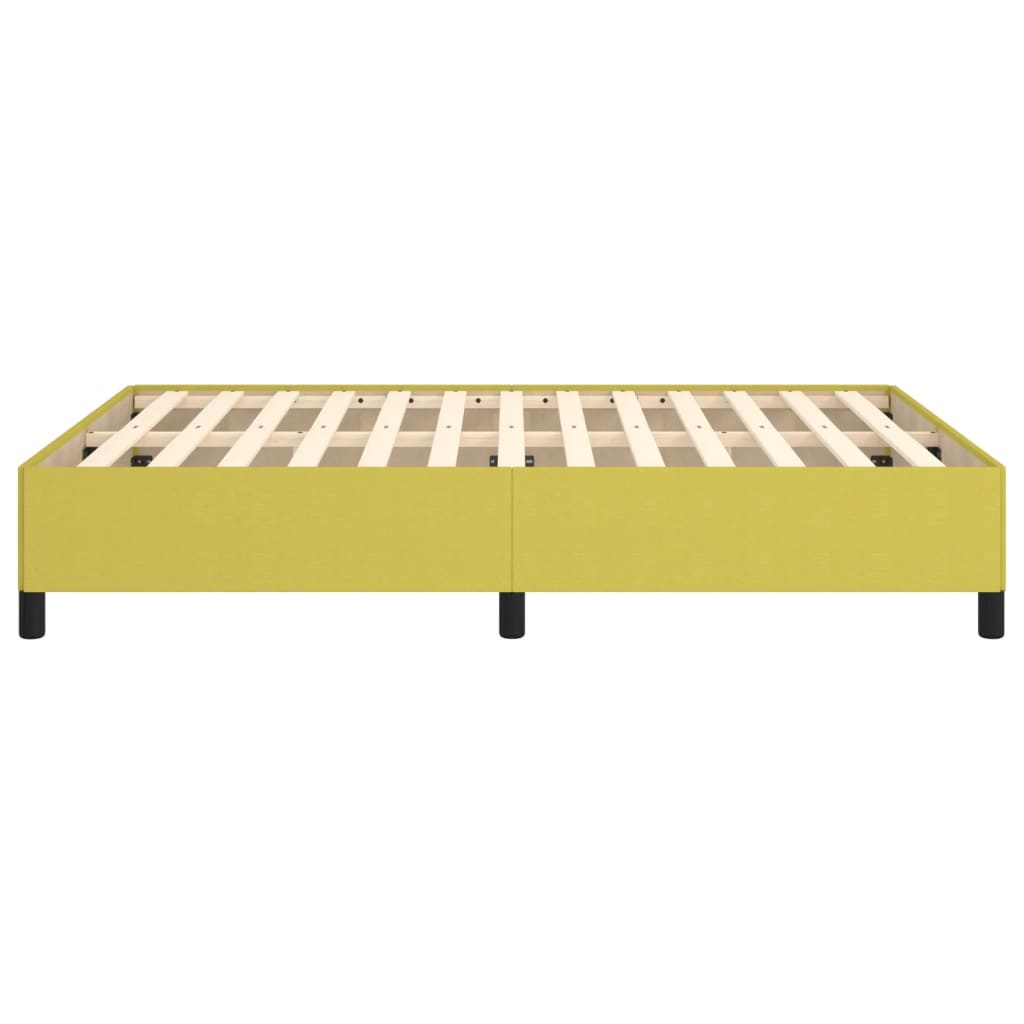 Estructura de cama sin colchón tela verde 140x190 cm vidaXL