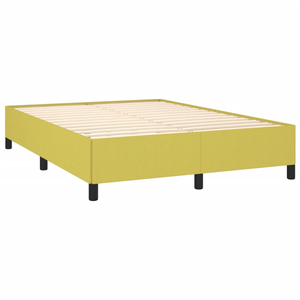 Estructura de cama sin colchón tela verde 140x200 cm vidaXL