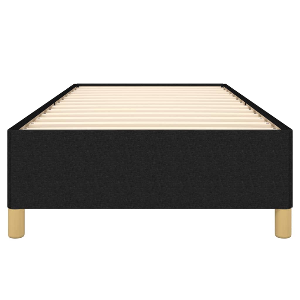 Estructura de cama sin colchón tela negro 90x190 cm v1768 - Vetonek