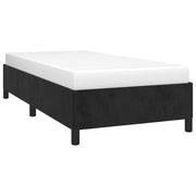 Estructura de cama sin colchón terciopelo negro 90x190 cm v3458 - Vetonek
