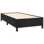 Estructura de cama sin colchón terciopelo negro 90x190 cm v3458 - Vetonek