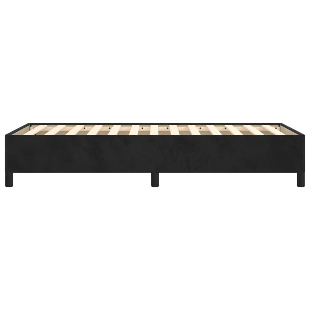 Estructura de cama sin colchón terciopelo negro 90x190 cm v3458 - Vetonek