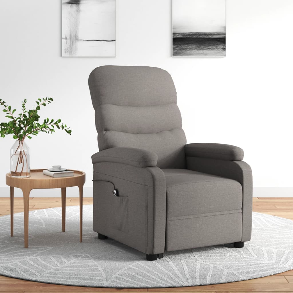 Vetonek Sillón elevable tela gris taupe