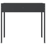 Jardinera de acero galvanizado gris antracita 100,5x40,5x90 cm - Vetonek