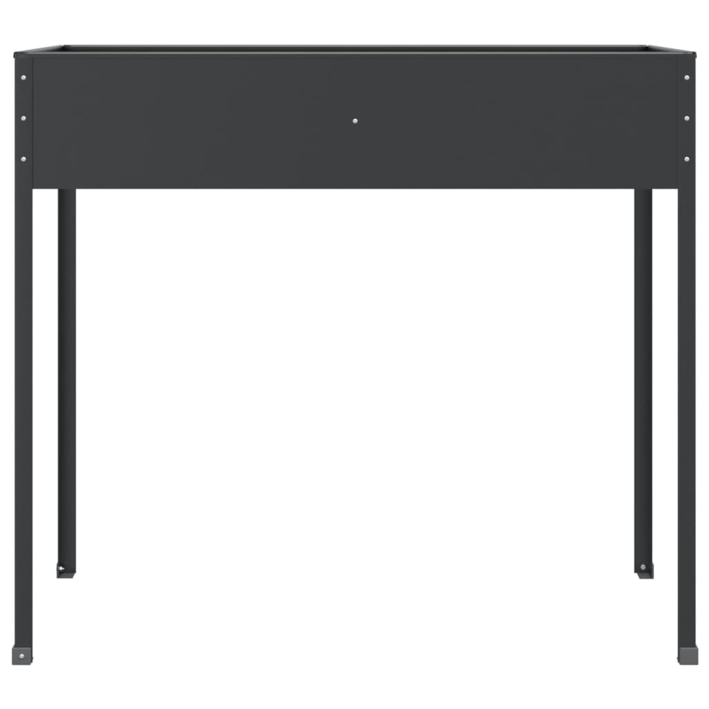 Jardinera de acero galvanizado gris antracita 100,5x40,5x90 cm - Vetonek