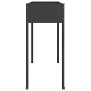 Jardinera de acero galvanizado gris antracita 100,5x40,5x90 cm - Vetonek