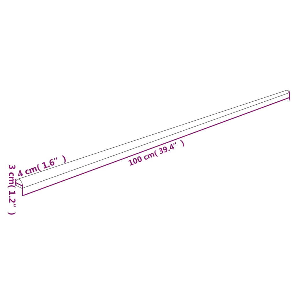 Corner protectors 2 units y yellow and black 4x3x100 cm