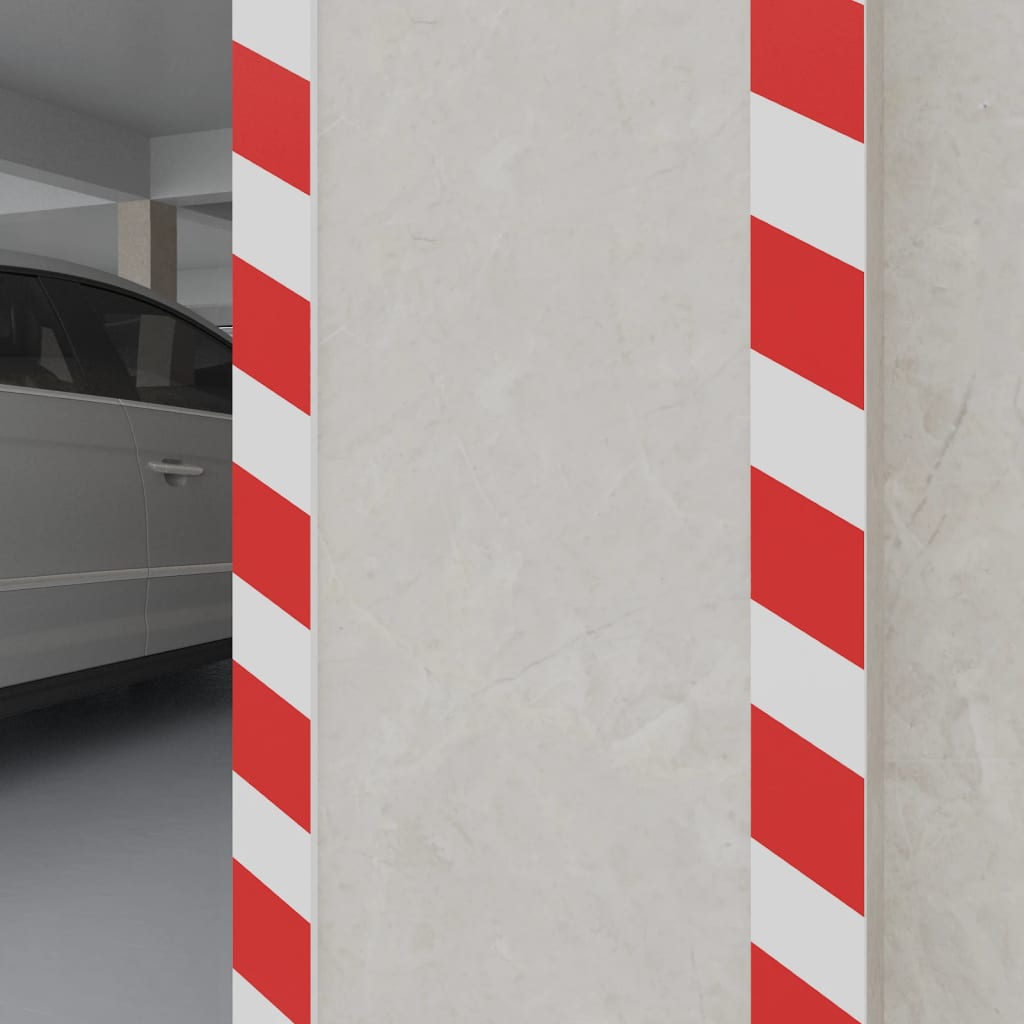 Vetonek Protectores pared 6 uds espuma EVA rojo y blanco 50x20x2 cm