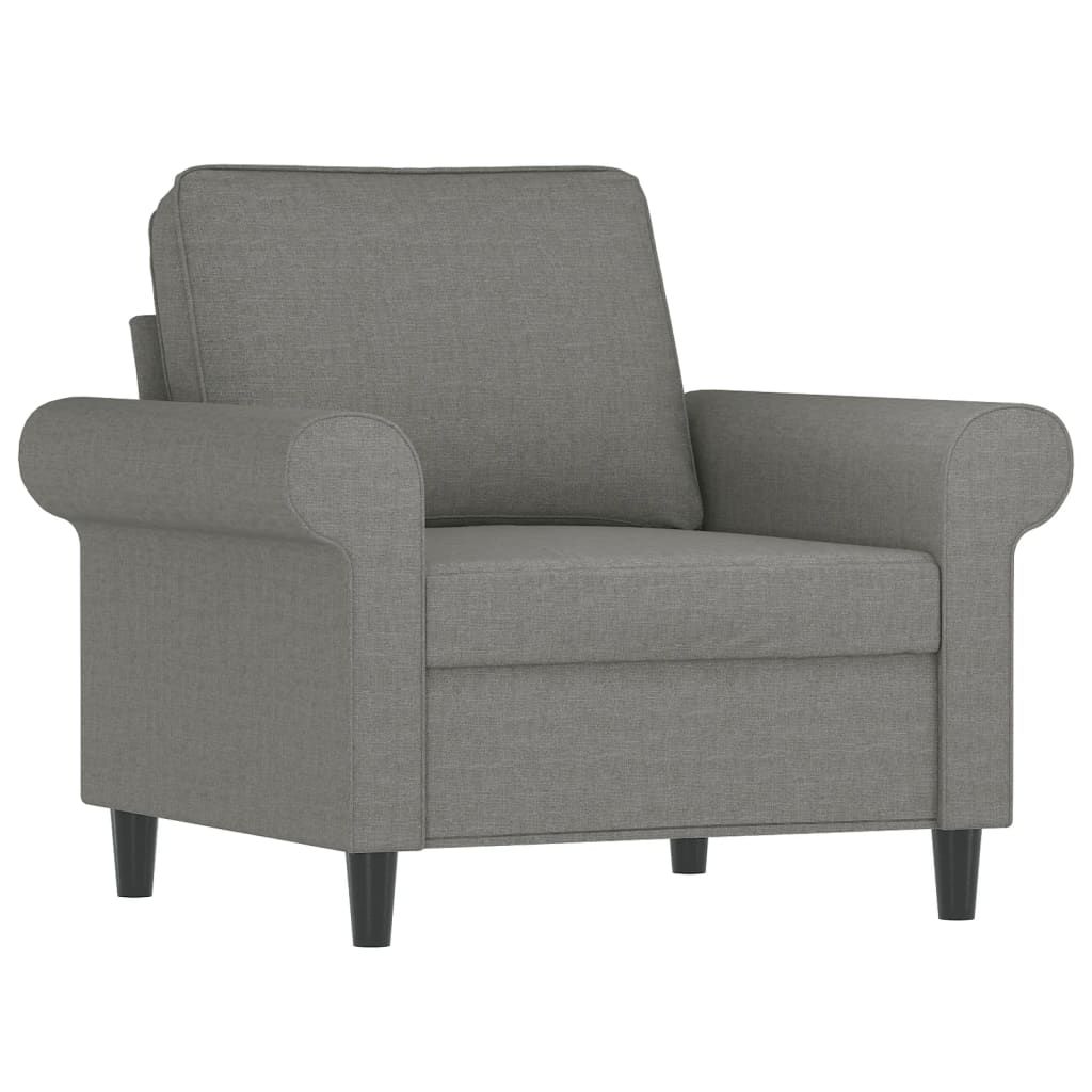 Sillón de tela gris oscuro 60 cm - Vetonek