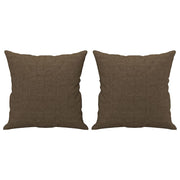 Vetonek Cojines decorativos 2 uds tela marrón 40x40 cm