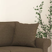 Cojines decorativos 2 uds tela marrón 40x40 cm v7776 - Vetonek