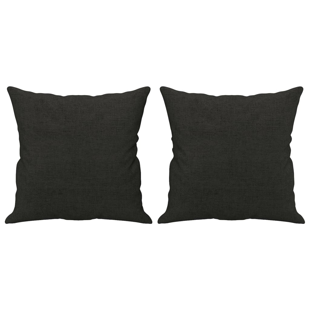 Cojines decorativos 2 uds tela negro 40x40 cm v7783 Vetonek