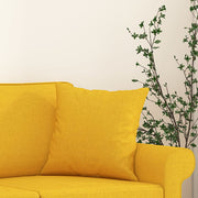 Cojines decorativos 2 uds tela amarillo claro 40x40 cm v7790 - Vetonek