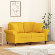 Cojines decorativos 2 uds tela amarillo claro 40x40 cm v7790 Vetonek