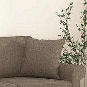 Cojines decorativos 2 uds tela gris taupe 40x40 cm v7813 Vetonek