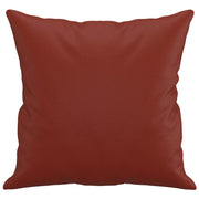 Cojines decorativos 2 uds cuero sintético rojo tinto 40x40 cm - Vetonek
