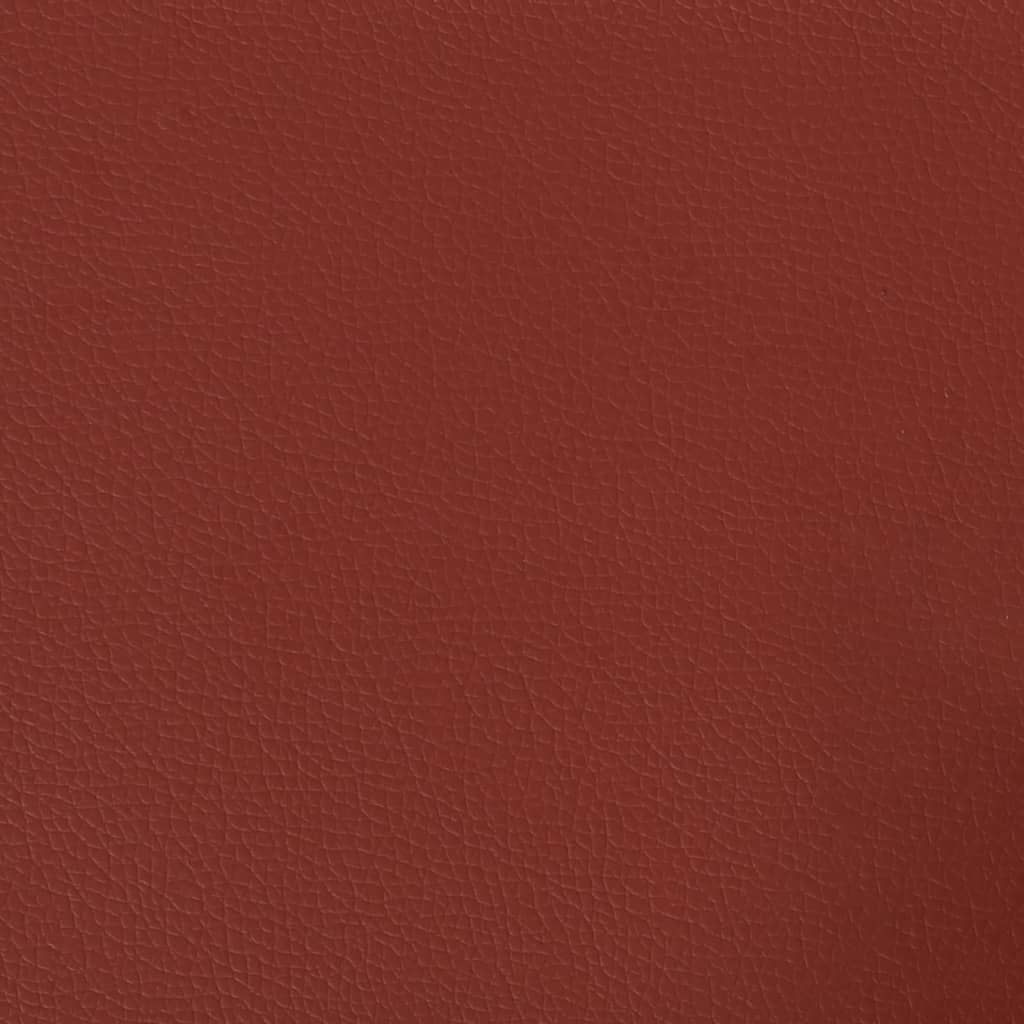 Cojines decorativos 2 uds cuero sintético rojo tinto 40x40 cm - Vetonek