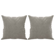 Cojines decorativos 2 uds terciopelo gris claro 40x40 cm v7882 Vetonek