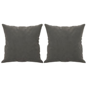 Cojines decorativos 2 uds terciopelo gris oscuro 40x40 cm v7899 Vetonek