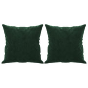 Cojines decorativos 2 uds terciopelo verde oscuro 40x40 cm v7905 Vetonek
