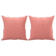 Vetonek Cojines decorativos 2 uds terciopelo rosa 40x40 cm