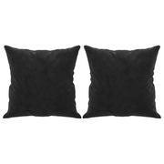 Cojines decorativos 2 uds terciopelo negro 40x40 cm v7936 Vetonek