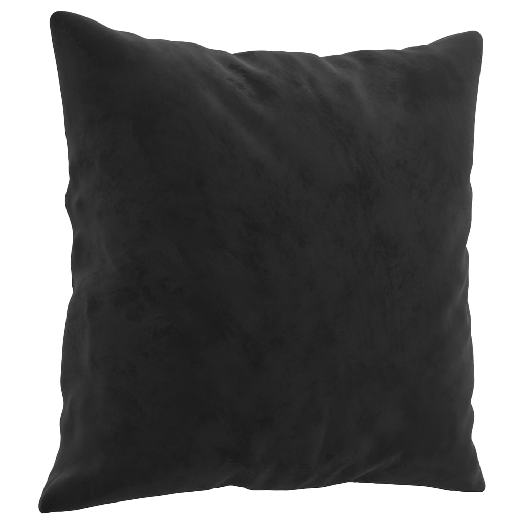 Cojines decorativos 2 uds terciopelo negro 40x40 cm v7936 Vetonek