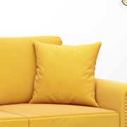 Cojines decorativos 2 uds terciopelo amarillo 40x40 cm - Vetonek