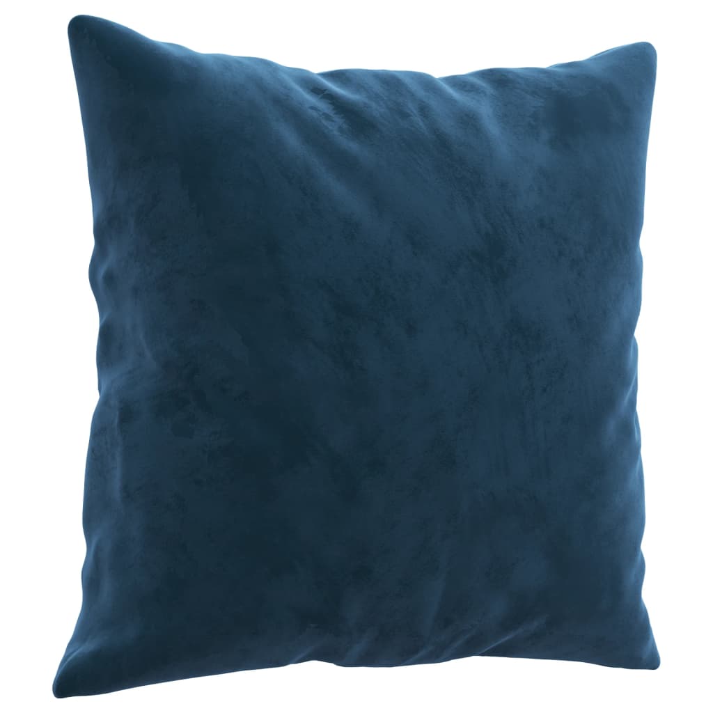 Cojines decorativos 2 uds terciopelo azul 40x40 cm v7974 - Vetonek