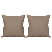 Vetonek Cojines decorativos 2 uds tela microfibra gris taupé 40x40 cm