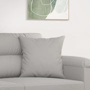 Cojines decorativos 2 uds tela microfibra gris claro 40x40 cm v7998 - Vetonek