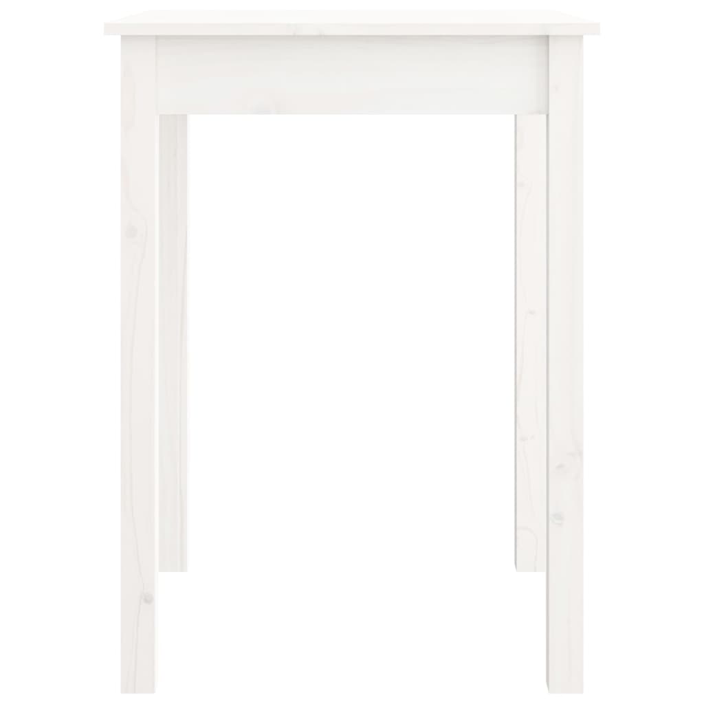 Mesa de comedor madera maciza de pino blanca 55x55x75 cm vidaXL