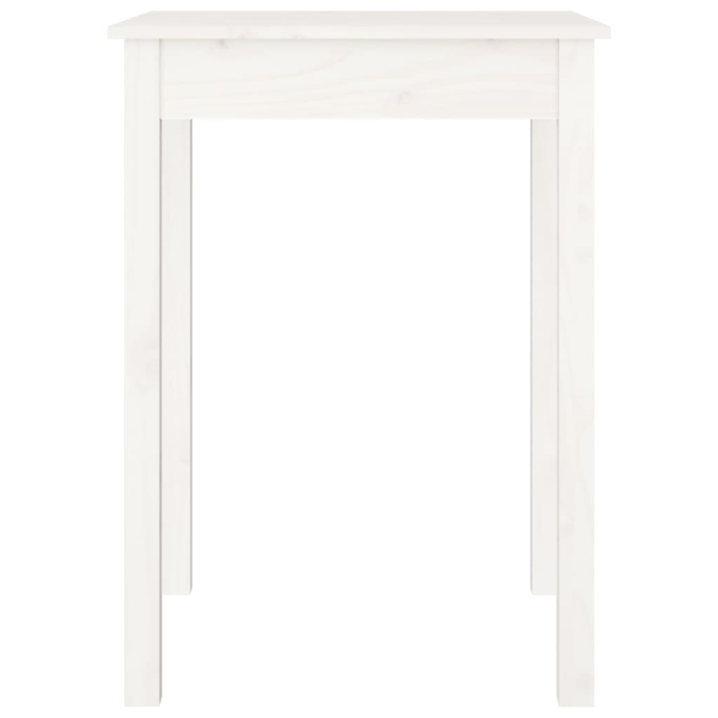 Mesa de comedor madera maciza de pino blanca 55x55x75 cm vidaXL