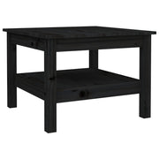 Mesa de centro de madera maciza de pino negro 55x55x40 cm V8766 Vetonek