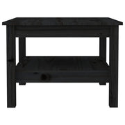 Mesa de centro de madera maciza de pino negro 55x55x40 cm V8766 Vetonek