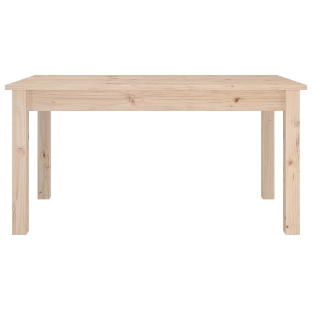 Mesa de centro de madera maciza de pino 80x50x40 cm