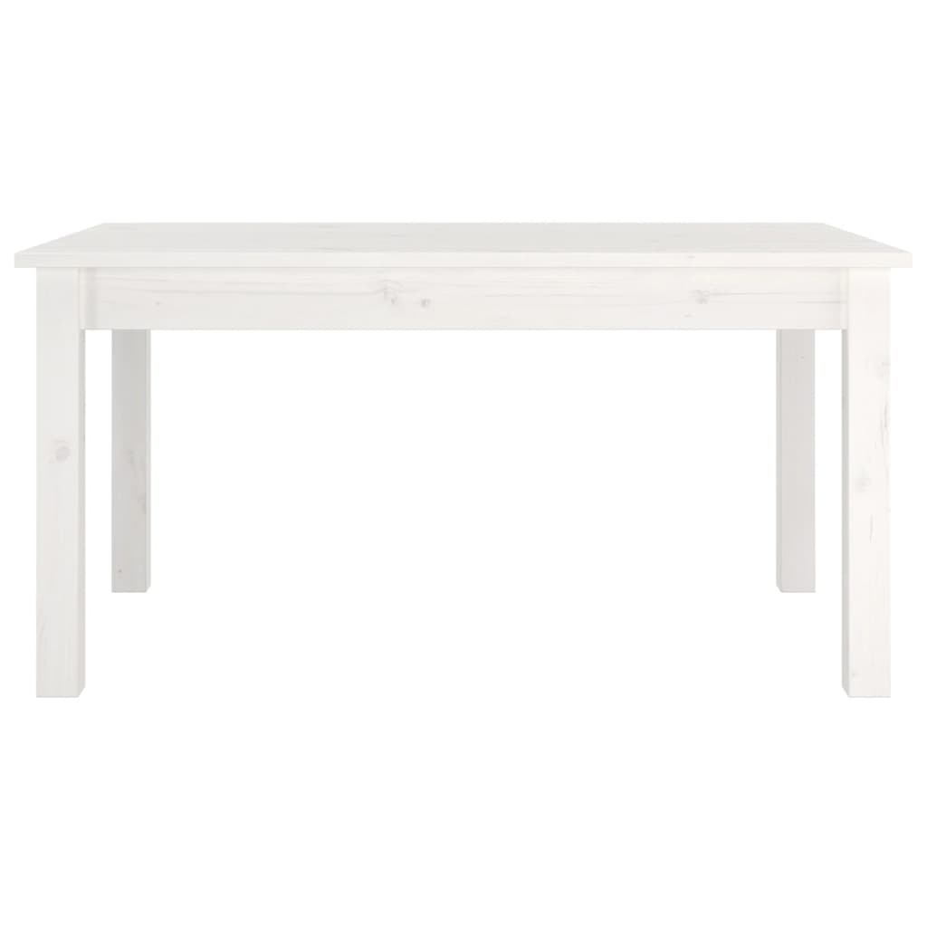 Mesa de centro de madera maciza de pino blanco 80x50x40 cm