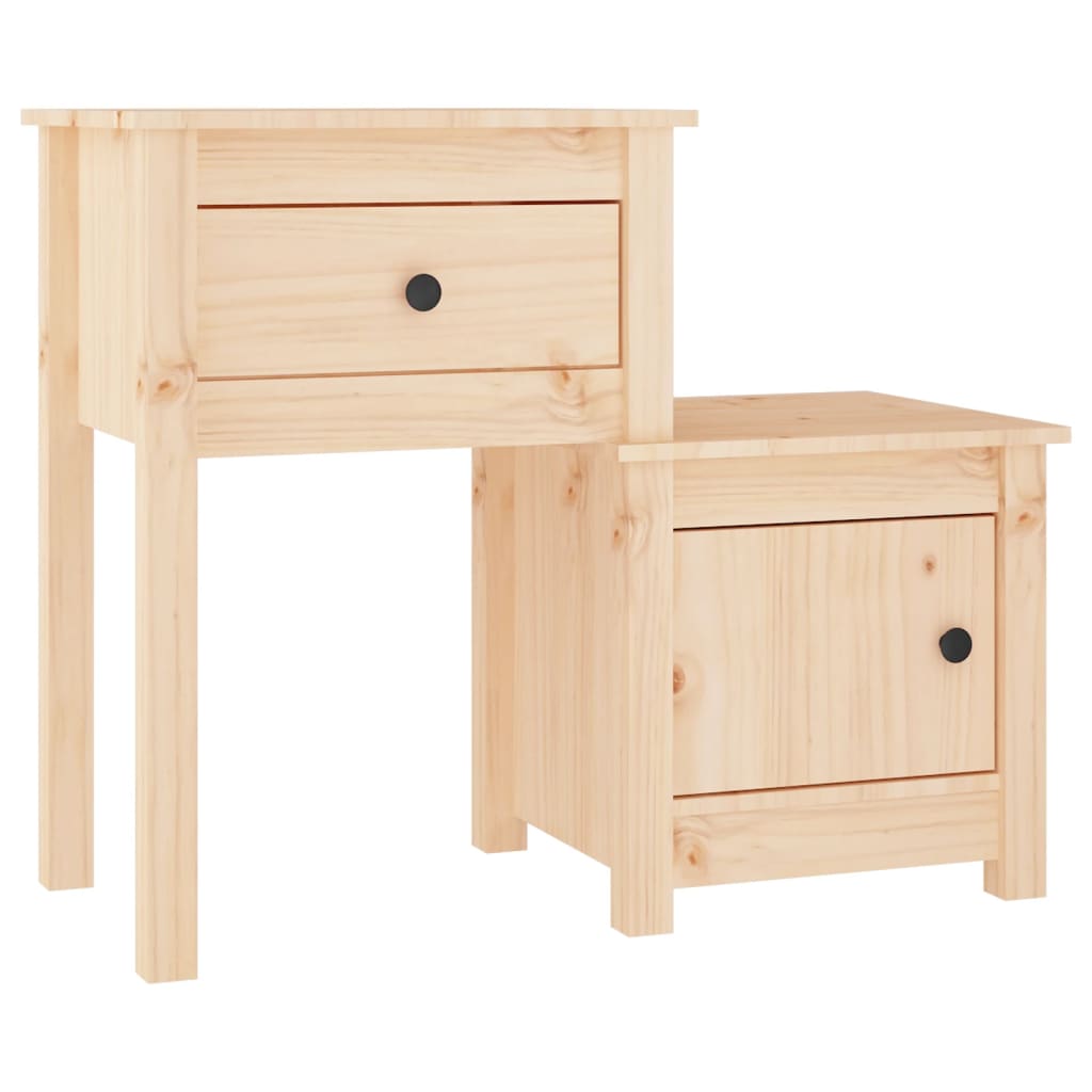 Night Messitas 2 Uds Macker Wood Pine 79.5x38x65.5 cm