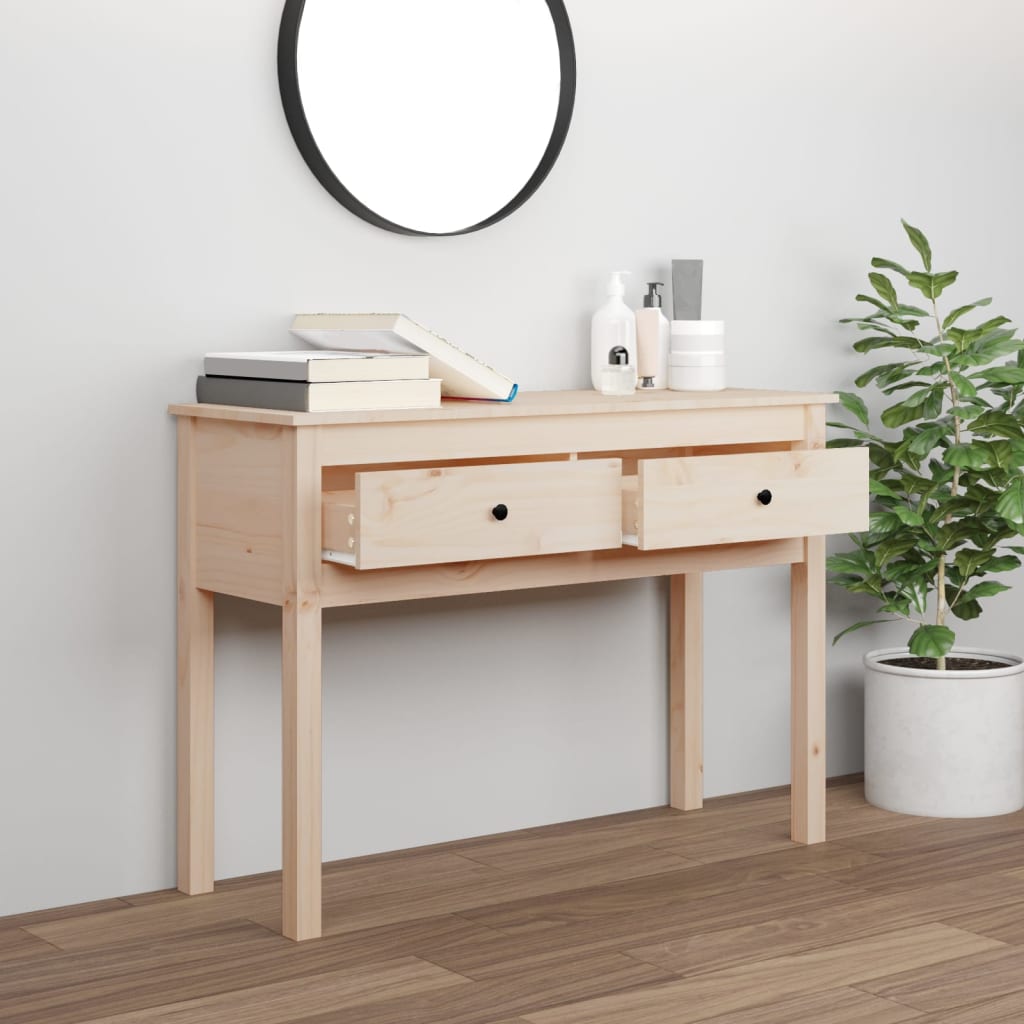 100x35x75 cm pine wood console table